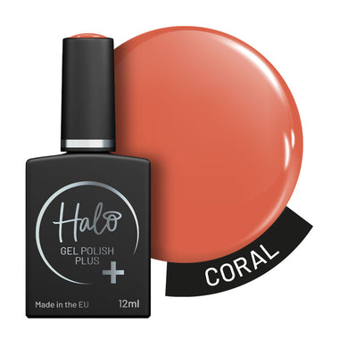 Halo Hema Free Gel Polish Plus Coral 12ml
