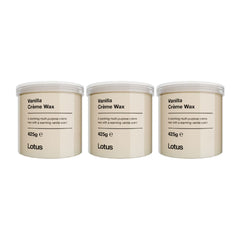 Lotus Vanilla Creme Wax 425g Value Trio Bundle
