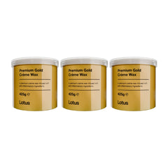 Lotus Premium Gold Creme Wax 425g Value Trio Bundle