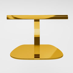 Lotus Poppy Gold Free Standing Footrest