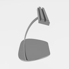 Lotus Poppy Chrome Free Standing Footrest