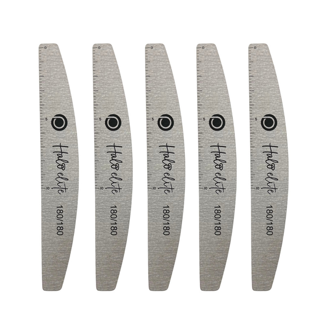 Halo Elite Half-Moon Zebra Files 180/180 5 Pack