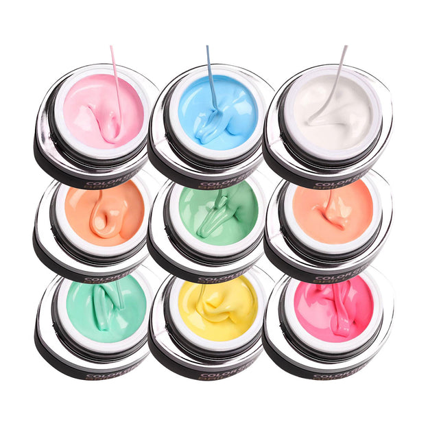 Brillbird Brush & Go Gel Pastel Collection 9 Piece