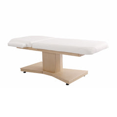 Lotus Chelsea Light Wood & Cream Motorised Spa Beauty Bed