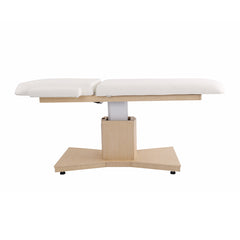 Lotus Chelsea Light Wood & Cream Motorised Spa Beauty Bed