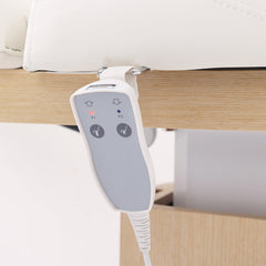 Lotus Chelsea Light Wood & Cream Motorised Spa Beauty Bed