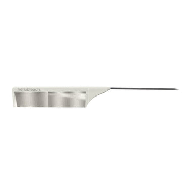 Hello Bleach Tail Comb with Stainless Steel Tip Ivory
