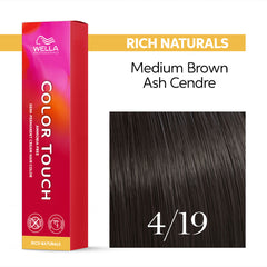 Wella Color Touch 60ml 4/19 Medium Brown Ash Cendre