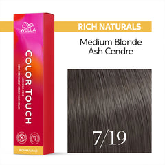 Wella Color Touch 60ml 7/19 Medium Blonde Ash Cendre