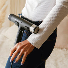 GA.MA iQ3 Perfetto Black Waist and Wall Dryer Holder iQ3