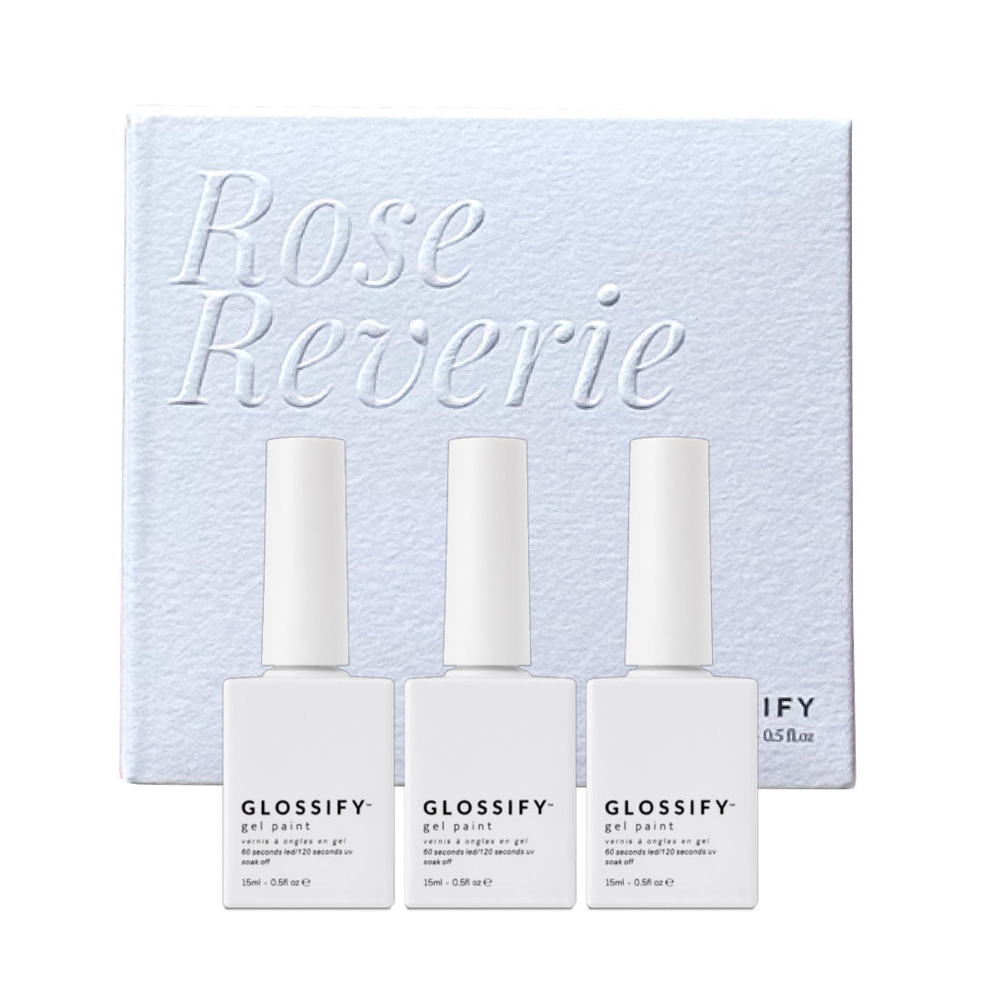 Glossify Rose Reverie Hema Free Gel Polish Trio 3 x 15ml