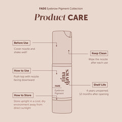 Tina Davies FADE Eyebrow Pigments 15ml FADE Medium Warm Brown