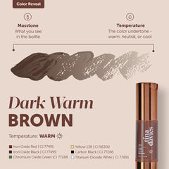 Tina Davies FADE Eyebrow Pigments 15ml FADE Dark Warm Brown