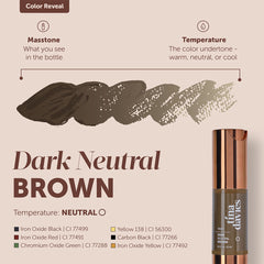 Tina Davies FADE Eyebrow Pigments 15ml FADE Dark Neutral Brown