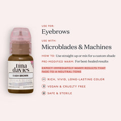 Tina Davies I Love INK Brow Pigment 15ml Ash Brown