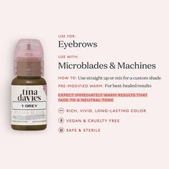 Tina Davies I Love INK Brow Pigment 15ml Grey