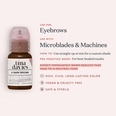 Tina Davies I Love INK Brow Pigment 15ml Dark Brown