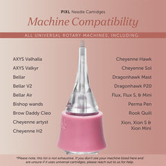 Tina Davies PIXL Needle Cartridge 0.25mm 5 Round Shader Long Taper