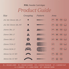Tina Davies PIXL Needle Cartridge 0.25mm 1 Round Liner Medium Taper