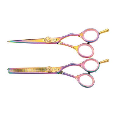 Washi 5.5" Gold Rainbow Titanium Scissor Set