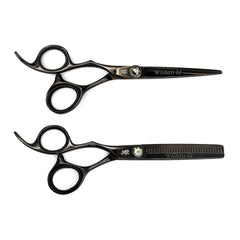 Washi 5.5" Black Titanium Left Handed Scissor Set