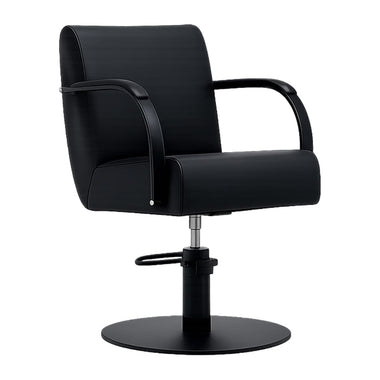 Lotus Milan Black Styling Chair Black Round Base