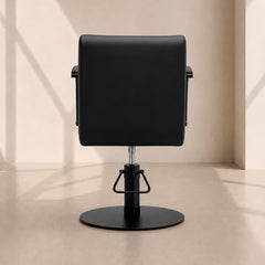 Lotus Milan Black Styling Chair Black Round Base