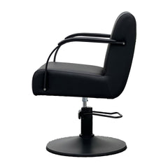 Lotus Milan Black Styling Chair Black Round Base