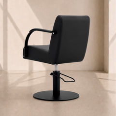 Lotus Milan Black Styling Chair Black Round Base