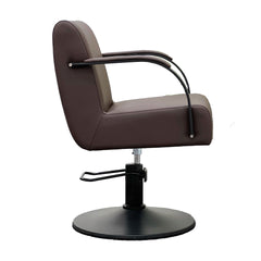 Lotus Milan Mocha Styling Chair Black Round Base