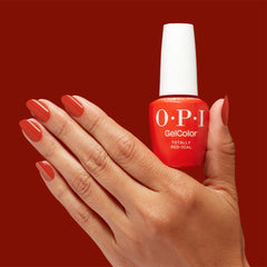 OPI GelColor Hema Free Gel Polish Totally Red-ical 15ml Mani-tude Collection