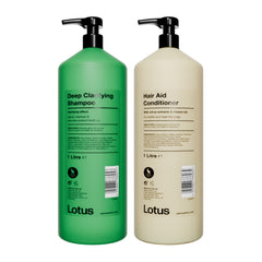 Lotus Deep Clarifying Shampoo & Hair Aid Conditioner Bundle 2 x 1000ml
