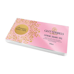 Glitterbels Extreme Square Tips x 504
