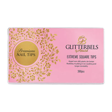 Glitterbels Extreme Square Tips x 504