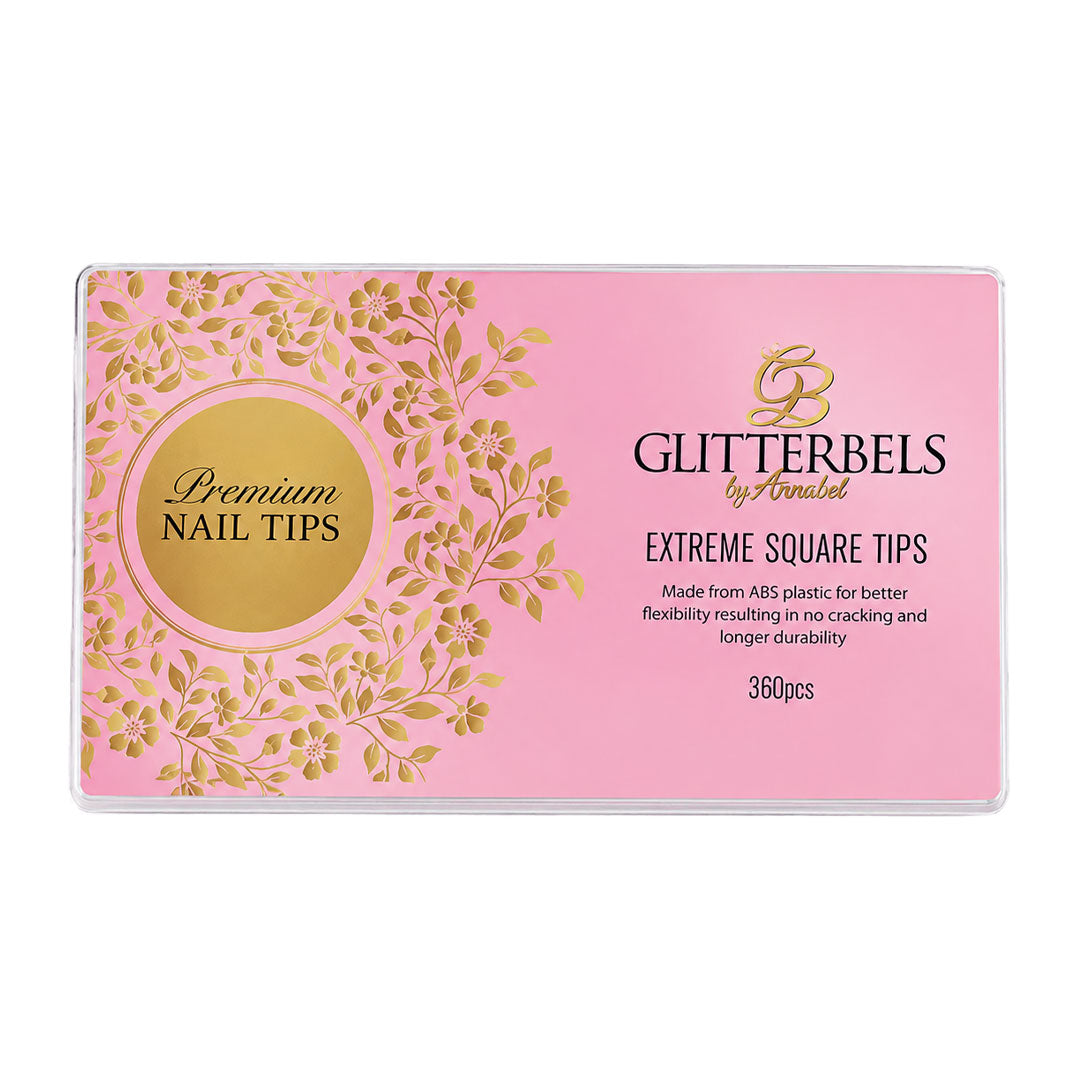 Glitterbels Extreme Square Tips x 504