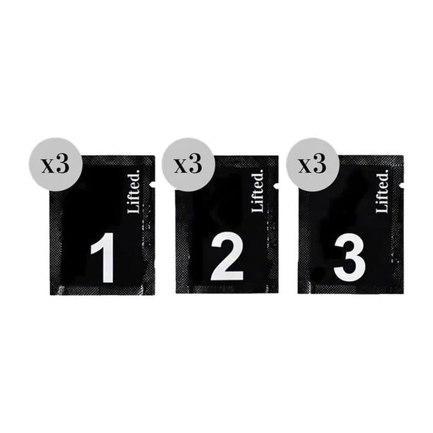 LashBase Lifted. 3 Step System x 9