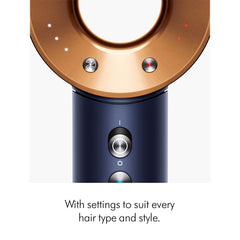 Dyson Supersonic Hair Dryer Straight and Wavy Prussian Blue and Copper