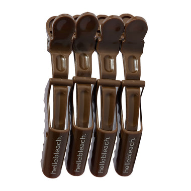 Hello Bleach The Croc Clip Walnut x 4