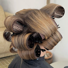 Hello Bleach Walnut XL Thermal Hair Rollers Set x 10