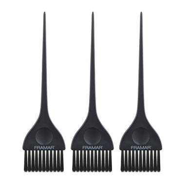 Framar Classic Color Brush Set Matte Black x 3