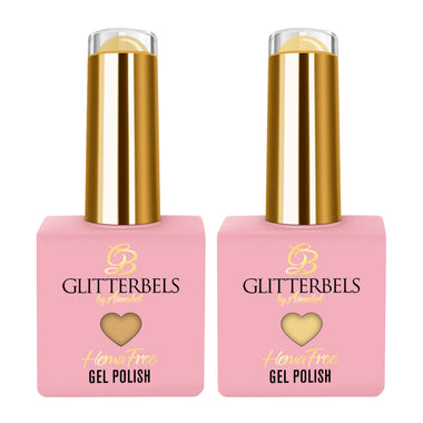 Glitterbels Hema Free Gel Polish Amber Glass + Lemon Syrup Duo 8ml x 2