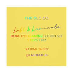 The Glo Co Lift & Laminate Dual Cysteamine Lotion Set Steps 1,2 &3 10ml