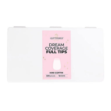 Glitterbels Dream Cover Full Tips Coffin Mini Box of 600