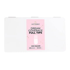 Glitterbels Dream Cover Full Tips Square Midi Box of 600
