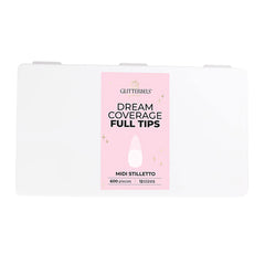 Glitterbels Dream Cover Full Tips Stiletto Maxi Box of 600