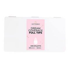Glitterbels Dream Cover Full Tips Stiletto Mini Box of 600