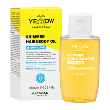 Yellow Professional Hydra Care Glow Shimmer Hair and Body Oil 100ml