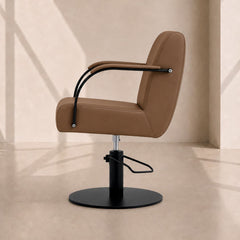 Lotus Milan Coffee Styling Chair Black Base