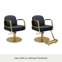 Lotus Tokyo Black Styling Chair Gold Base