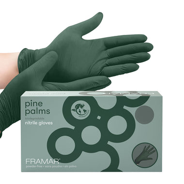 Framar Pine Palms Nitrile Gloves Large x 100
